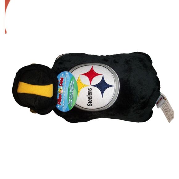 PITTSBURGH STEELERS 18" PILLOW PET NFL Football NWT - Picture 3 of 6